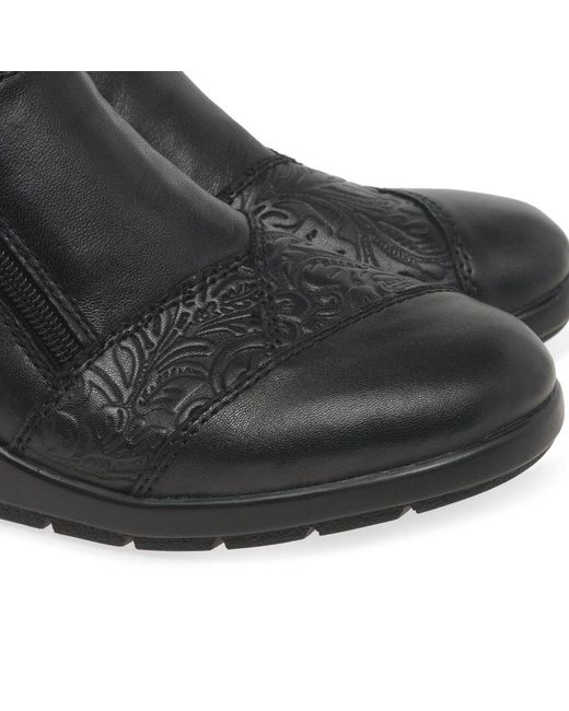 Rieker Black Josie Ankle Boots