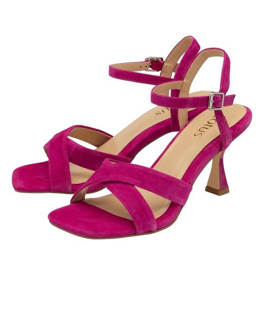 Lotus Pink Fiorella Heeled Sandals