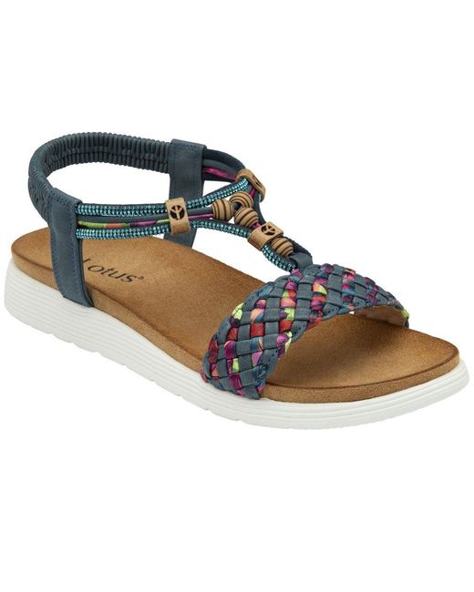 Lotus Blue Russo Sandals