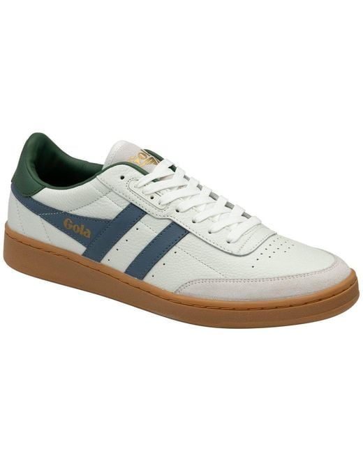 Gola White Contact Leather Trainers for men