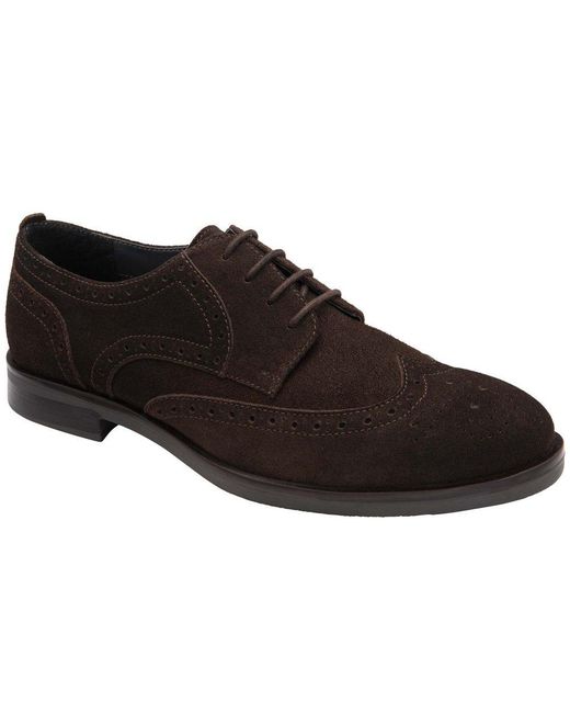Frank Wright Black Sherwin Brogues for men
