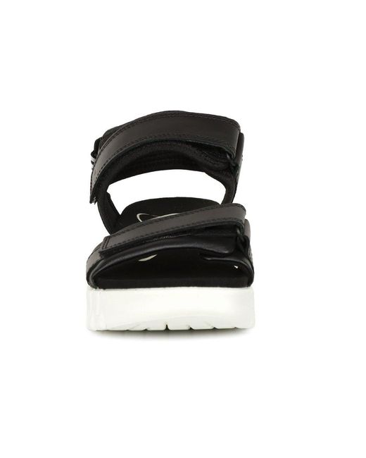 Ecco Black Gruuv Sol Sandals