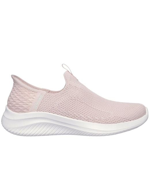 Skechers Pink Ultra Flex.0 Easy Win Trainers