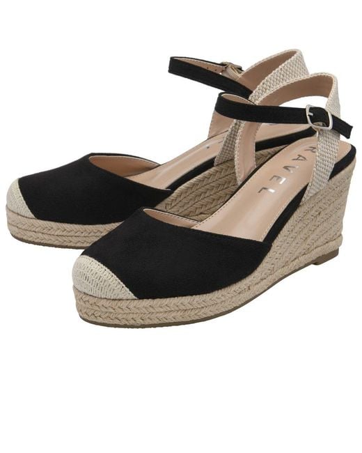 Ravel Black Denwick Espadrille Wedges