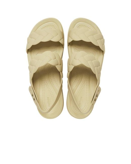 CROCSTM Metallic Women's Brooklyn Woven Low Wedges Platform Sandals