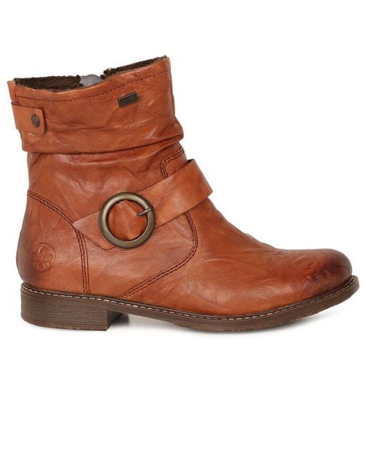 Rieker Brown Danby Ankle Boots