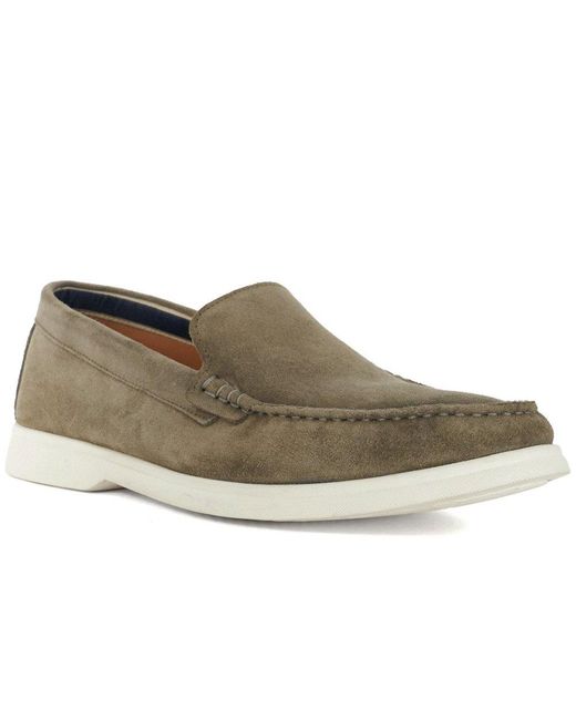 Dune Multicolor Buftonn Loafers for men