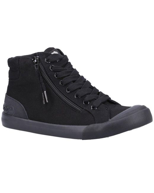 Rocket Dog Blue Jazzin Hi 12A Canvas Trainers