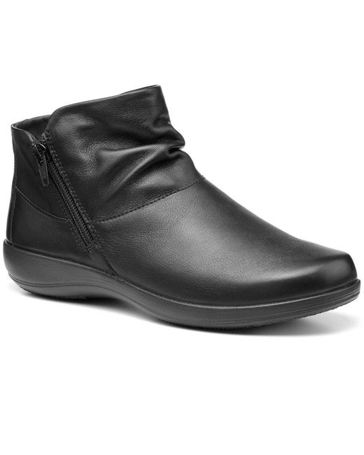 Hotter Black Murmur Ankle Boots