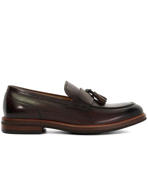 Dune Brown Shaw Classic Loafers for men