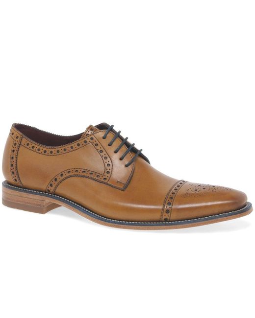 Loake Brown Foley Formal Lace Up Shoes for men