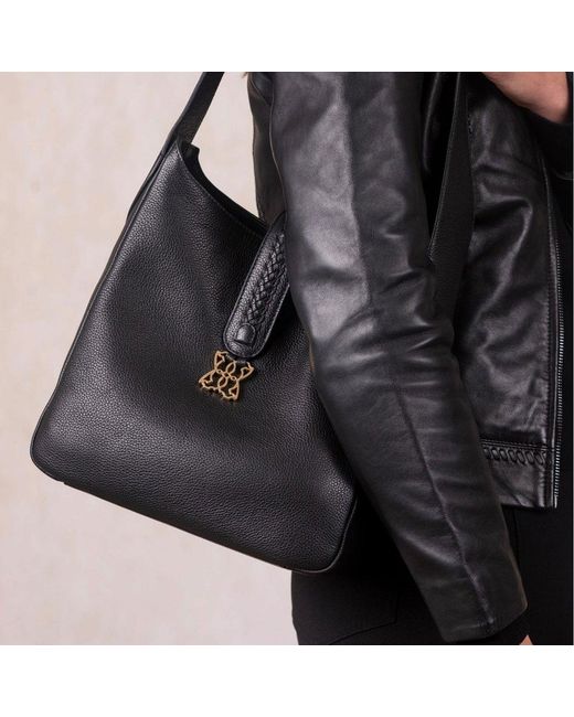 Lakeland Leather Blue Dalston Hobo Bag