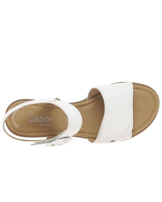 Gabor White Marion Sandals