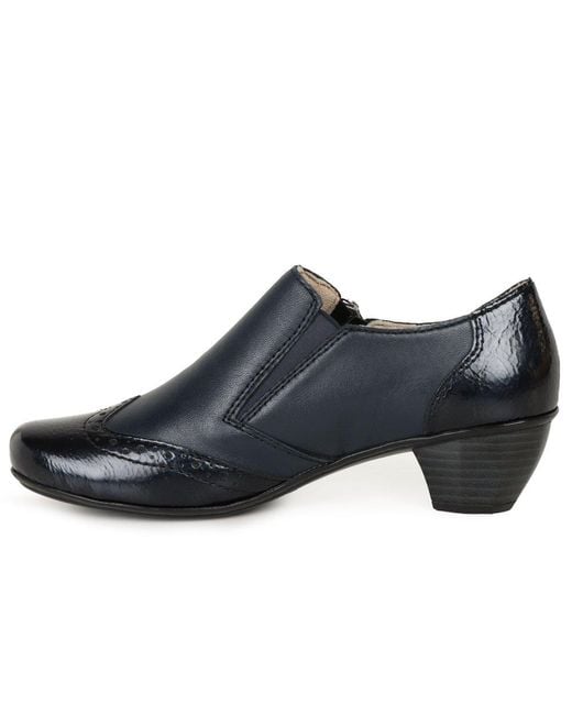 Rieker Blue Treat High Cut Court Shoes