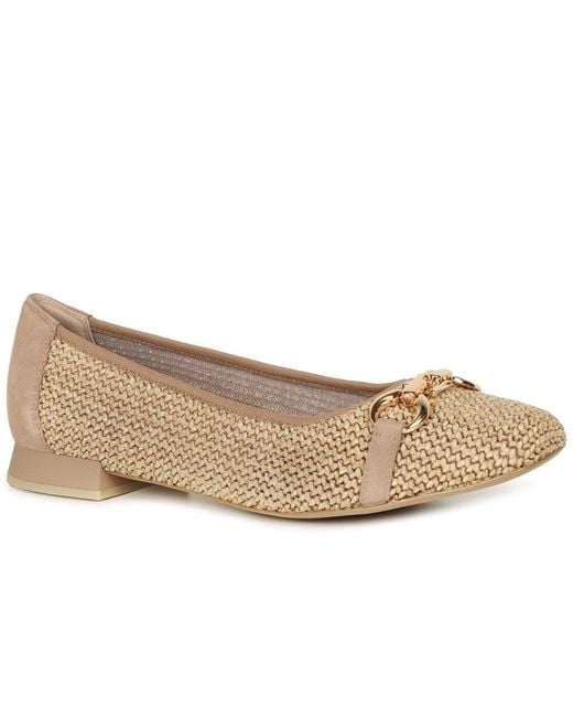 Caprice Natural Tour Ballet Pumps