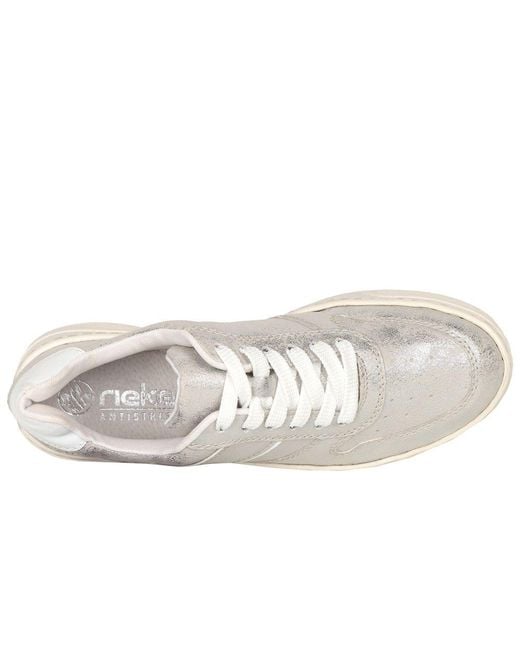 Rieker White Trap Trainers