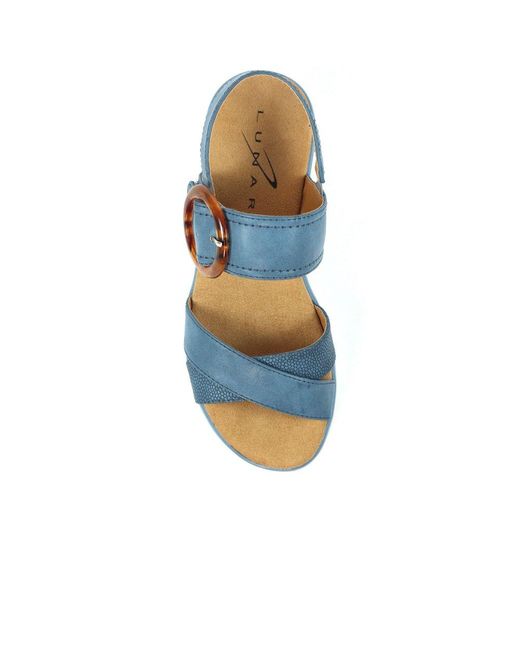 Lunar (GRS) Blue Elise Sandals