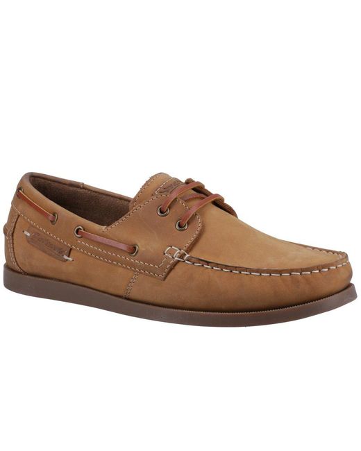 Cotswold Brown Bartrim Boat Shoes for men