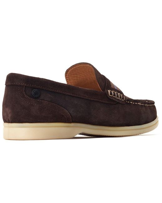 Base London Blue Drum Loafer for men