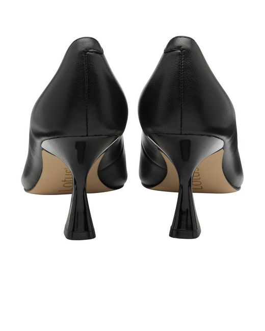 Lotus Black Henley Court Shoes