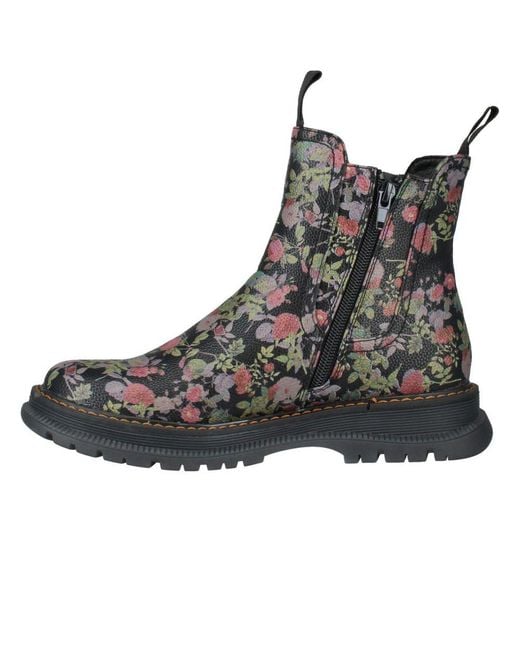 Westland Black Peyton 05 Floral Chelsea Boots