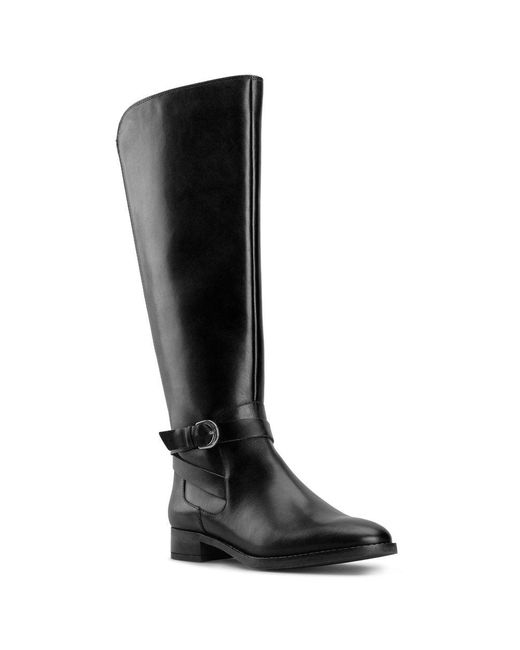 Clarks Black Hamble High Wide Fit Knee High Boots
