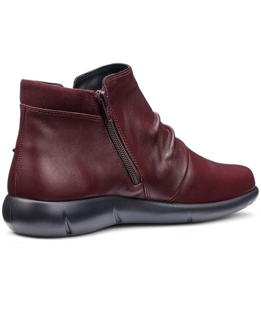 Hotter Brown Bramley Wide Fit Ankle Boots