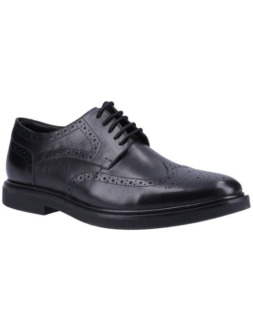 Hush Puppies Black Kingston Brogues for men