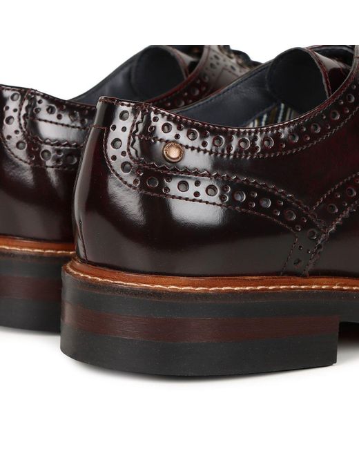 Base London Brown Woburn Brogues for men