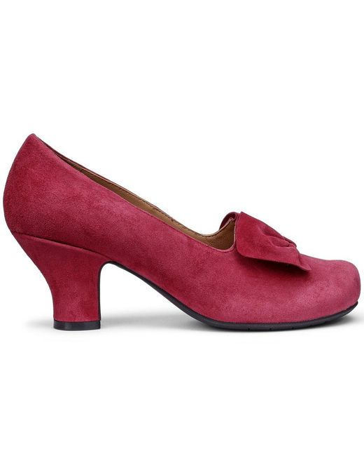 Hotter Red Donna Extra Wide Court Shoes