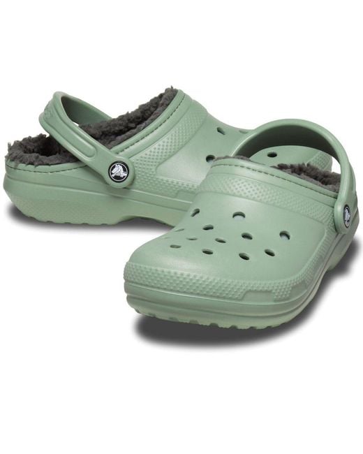 CROCSTM Green Classic Lined Slippers for men