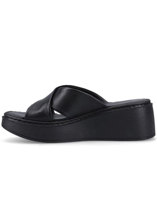 Hush Puppies Blue Bobbi Wedge Sandals