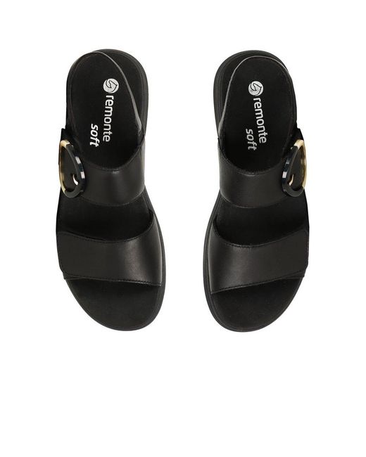 Remonte Black Emmie Sandals