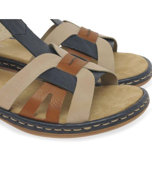 Rieker Blue Globe Sandals