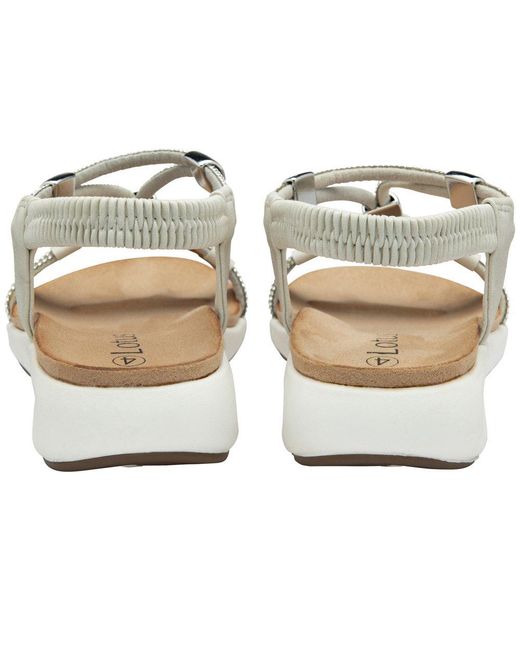 Lotus Metallic Bruna Sandals