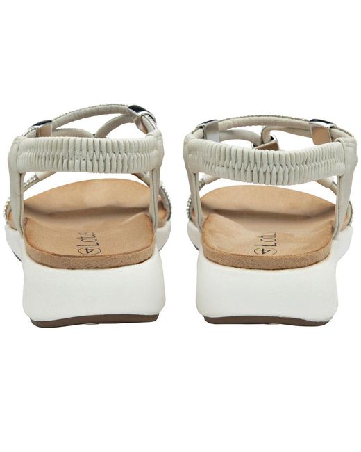 Lotus Metallic Bruna Sandals