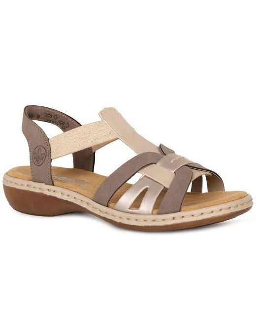 Rieker Brown Globe Sandals