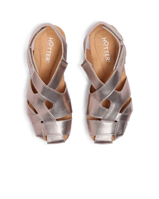 Hotter Brown Carpa Wide Fit Sandals