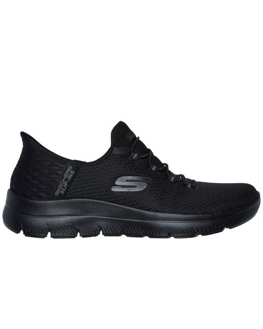 Skechers Black Summits-Diamond Dream Trainers
