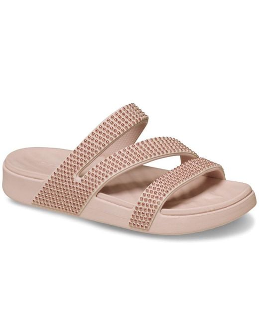 CROCSTM Pink Getaway Strappy Sandals