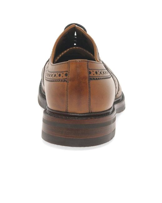 Loake Brown Edward Formal Lace Up Brogues for men