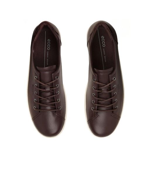 Ecco Brown Soft 2 Lace Trainers