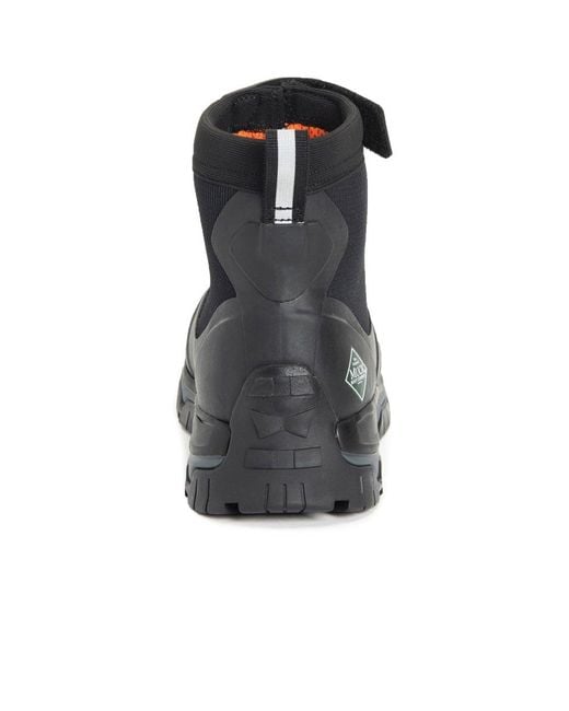 Muck Boot Black Apex Mid Zip Wellingtons for men