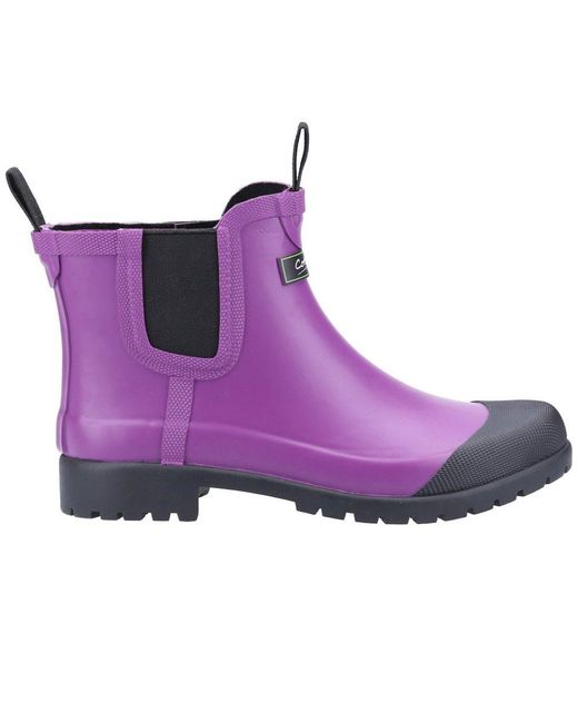 Cotswold Purple Blenheim Ankle Wellingtons