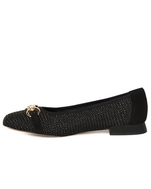 Caprice Black Tour Ballet Pumps