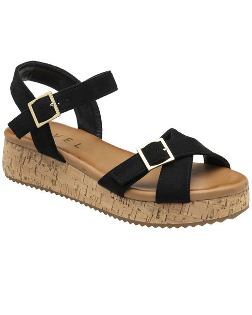 Ravel Black Eals Sandals
