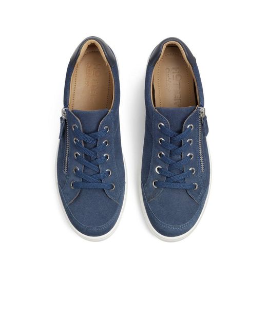 Hotter Blue Chase Ii Wide Fit Trainers