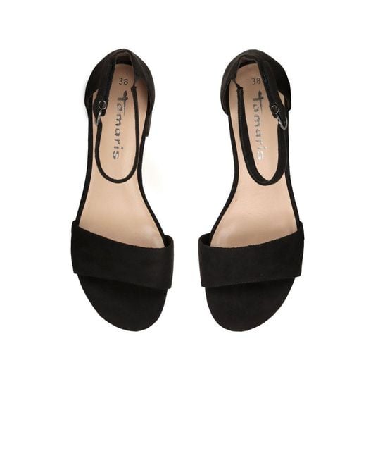 Tamaris Black Gardenia Dress Sandals