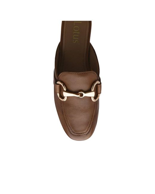 Lotus Brown Taylor Backless Loafers