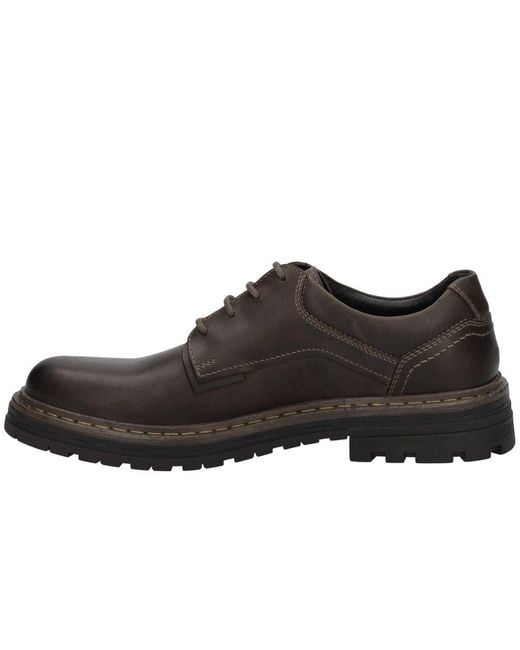 Josef Seibel Black Curtis 04 Lace Up Shoes for men